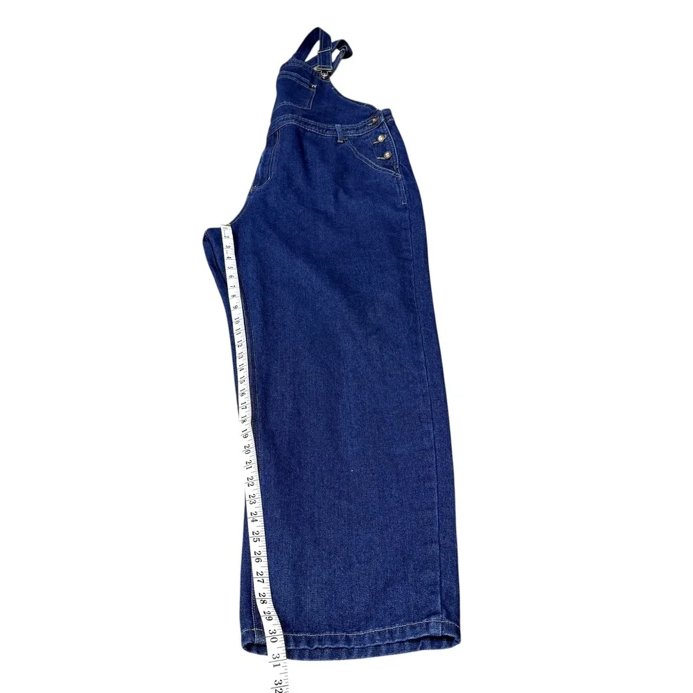 RUNCATI Dark‎ Wash Denim Bib Overalls Baggy Relaxed Fit Carpenter Work Mens XXL